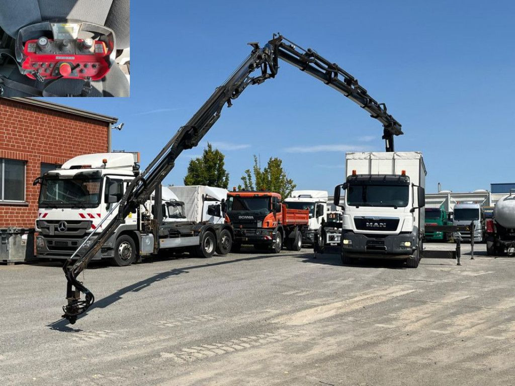 Φορτηγό με ανοιχτή καρότσα, Φορτηγό με γερανό MAN TG-S 26.360 6x2-2LL Pritsche Heckkran 34m/to, Ji: φωτογραφία 1