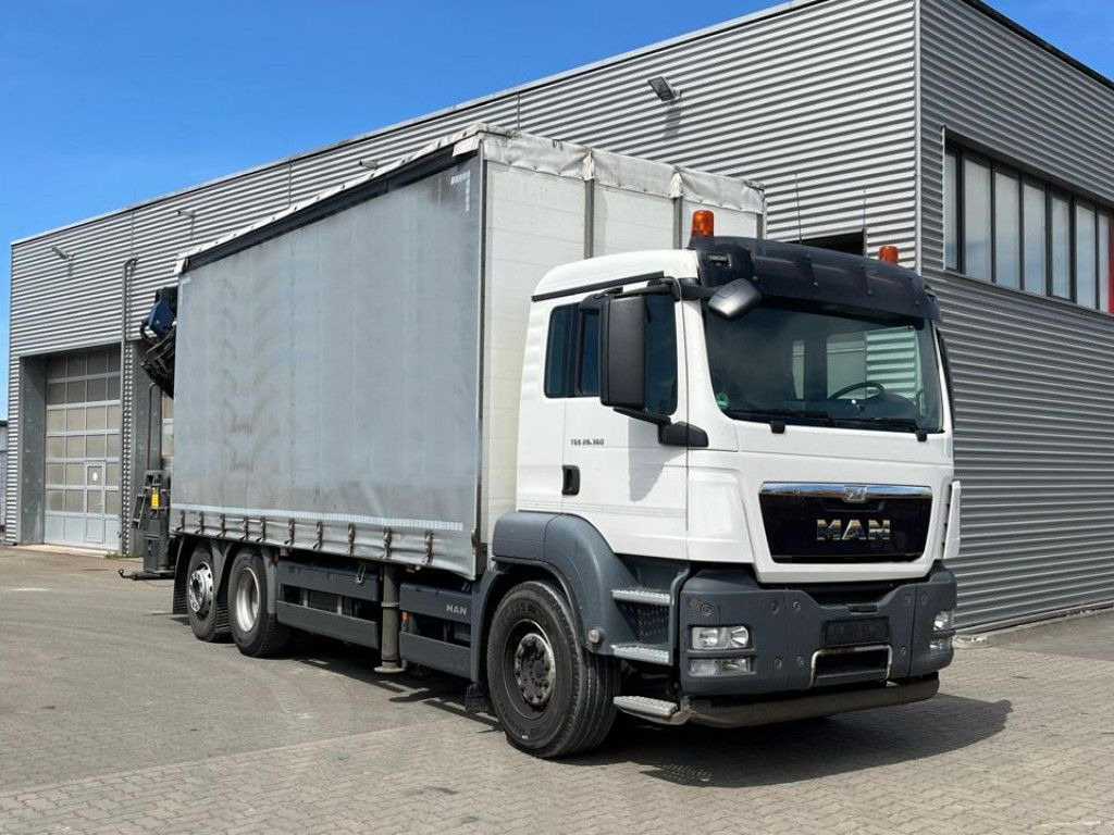 MAN TG-S 26.360 6x2-2LL Pritsche Heckkran 34m/to, Ji - Φορτηγό με ανοιχτή καρότσα, Φορτηγό με γερανό: φωτογραφία 2 MAN TG-S 26.360 6x2-2LL Pritsche Heckkran 34m/to, Ji - Φορτηγό με ανοιχτή καρότσα, Φορτηγό με γερανό: φωτογραφία 2