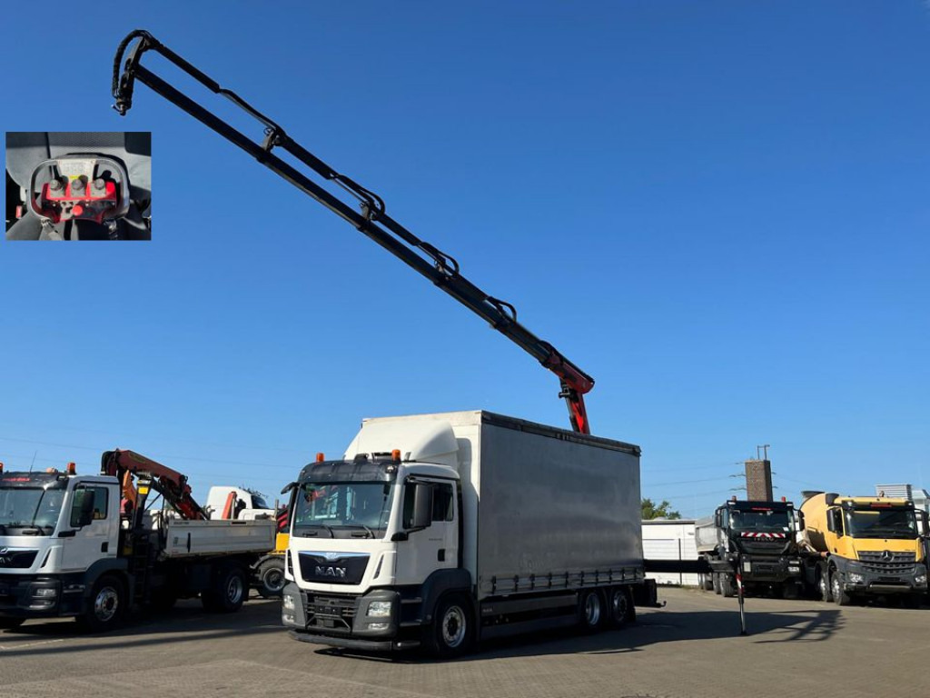 MAN TG-S 26.400 6x2-2 BL Pritsche Heckkran 5xhydr.Ausschub, Funk - Φορτηγό με ανοιχτή καρότσα, Φορτηγό με γερανό: φωτογραφία 1 MAN TG-S 26.400 6x2-2 BL Pritsche Heckkran 5xhydr.Ausschub, Funk - Φορτηγό με ανοιχτή καρότσα, Φορτηγό με γερανό: φωτογραφία 1