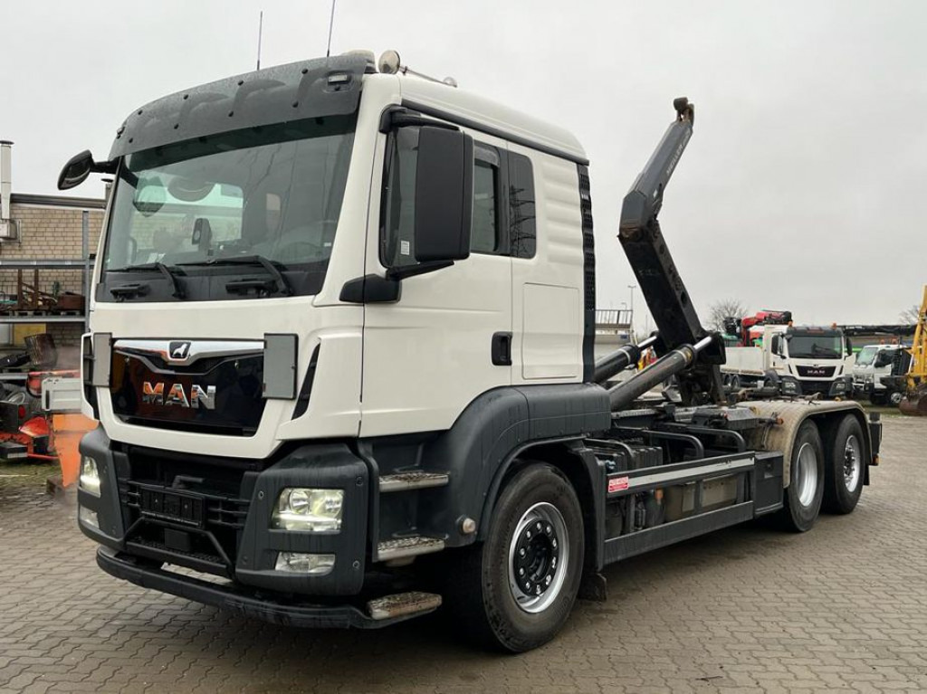 MAN TG-S 26.460 6x2-2 BL Abrollkipper Meiller, Funk - Φορτηγό φόρτωσης γάντζου: φωτογραφία 1 MAN TG-S 26.460 6x2-2 BL Abrollkipper Meiller, Funk - Φορτηγό φόρτωσης γάντζου: φωτογραφία 1