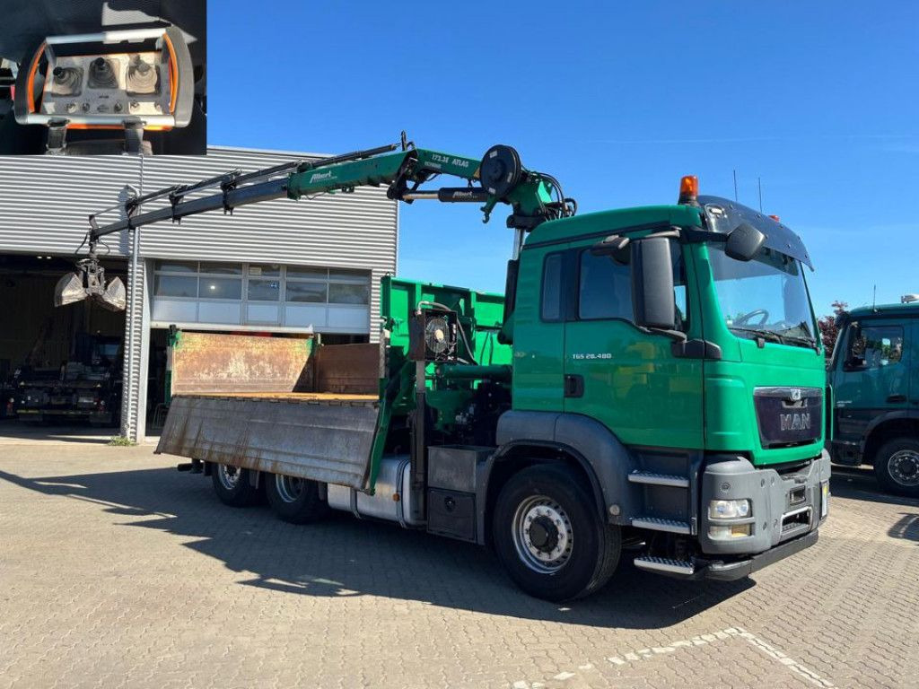 MAN TG-S 28.480 6x4H-4 BL 3-Achs Kipper Kran Funk Li - Φορτηγό ανατρεπόμενο, Φορτηγό με γερανό: φωτογραφία 3 MAN TG-S 28.480 6x4H-4 BL 3-Achs Kipper Kran Funk Li - Φορτηγό ανατρεπόμενο, Φορτηγό με γερανό: φωτογραφία 3
