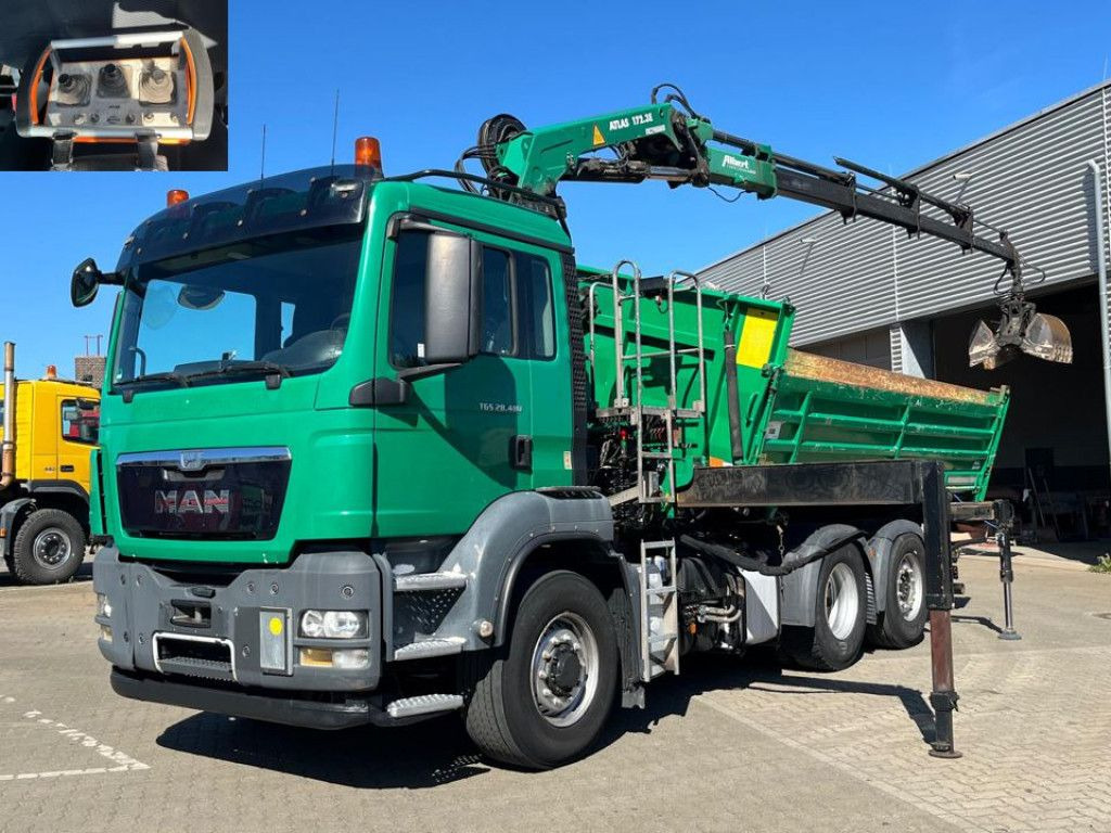 MAN TG-S 28.480 6x4H-4 BL 3-Achs Kipper Kran Funk Li - Φορτηγό ανατρεπόμενο, Φορτηγό με γερανό: φωτογραφία 1 MAN TG-S 28.480 6x4H-4 BL 3-Achs Kipper Kran Funk Li - Φορτηγό ανατρεπόμενο, Φορτηγό με γερανό: φωτογραφία 1