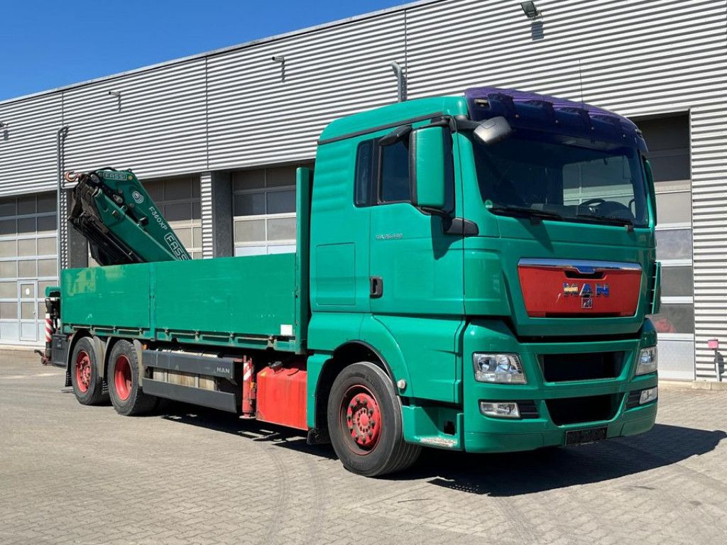 MAN TG-X 26.440 6x2-2 BL Pritsche Heckkran Fassi 360 - Φορτηγό με ανοιχτή καρότσα, Φορτηγό με γερανό: φωτογραφία 2 MAN TG-X 26.440 6x2-2 BL Pritsche Heckkran Fassi 360 - Φορτηγό με ανοιχτή καρότσα, Φορτηγό με γερανό: φωτογραφία 2