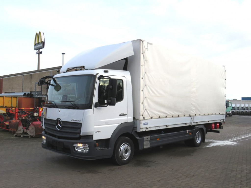 MERCEDES-BENZ Atego 818 L Pritsche LBW LBW 1 to AHK+Luftans - Επαγγελματικό αυτοκίνητο με μουσαμά: φωτογραφία 1 MERCEDES-BENZ Atego 818 L Pritsche LBW LBW 1 to AHK+Luftans - Επαγγελματικό αυτοκίνητο με μουσαμά: φωτογραφία 1