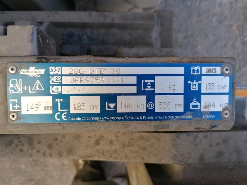 Cascade 28G-DTB-38 - Σφιγκτήρας για Ανυψωτικό μηχάνημα: φωτογραφία 2 Cascade 28G-DTB-38 - Σφιγκτήρας για Ανυψωτικό μηχάνημα: φωτογραφία 2