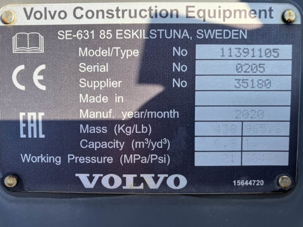 Volvo Klappschaufel mit Messer -P Aufnahme - Κουβάς: φωτογραφία 5 Volvo Klappschaufel mit Messer -P Aufnahme - Κουβάς: φωτογραφία 5