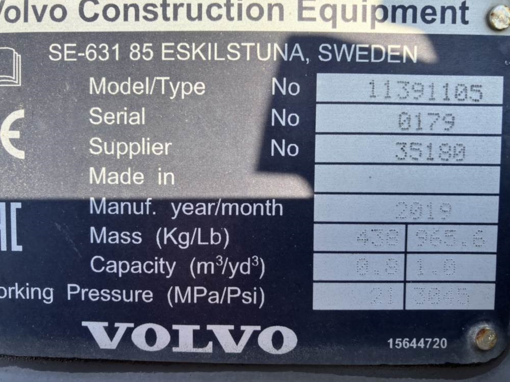 Volvo Klappschaufel mit Messer TPZ - Κουβάς: φωτογραφία 5 Volvo Klappschaufel mit Messer TPZ - Κουβάς: φωτογραφία 5