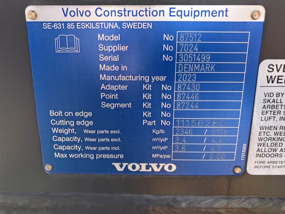 Volvo Schaufel mit Zähnen - Κουβάς: φωτογραφία 5 Volvo Schaufel mit Zähnen - Κουβάς: φωτογραφία 5