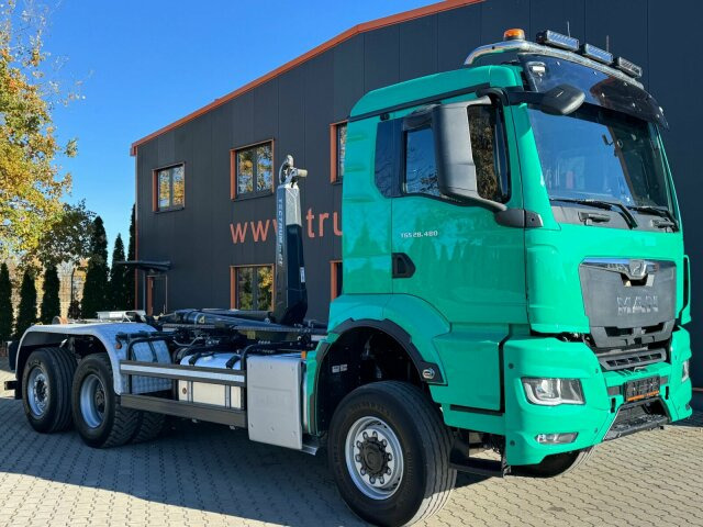 MAN 28.480 6x4 Abrollkipper Meiller Tectrum RS21.65 - Φορτηγό φόρτωσης γάντζου: φωτογραφία 1 MAN 28.480 6x4 Abrollkipper Meiller Tectrum RS21.65 - Φορτηγό φόρτωσης γάντζου: φωτογραφία 1
