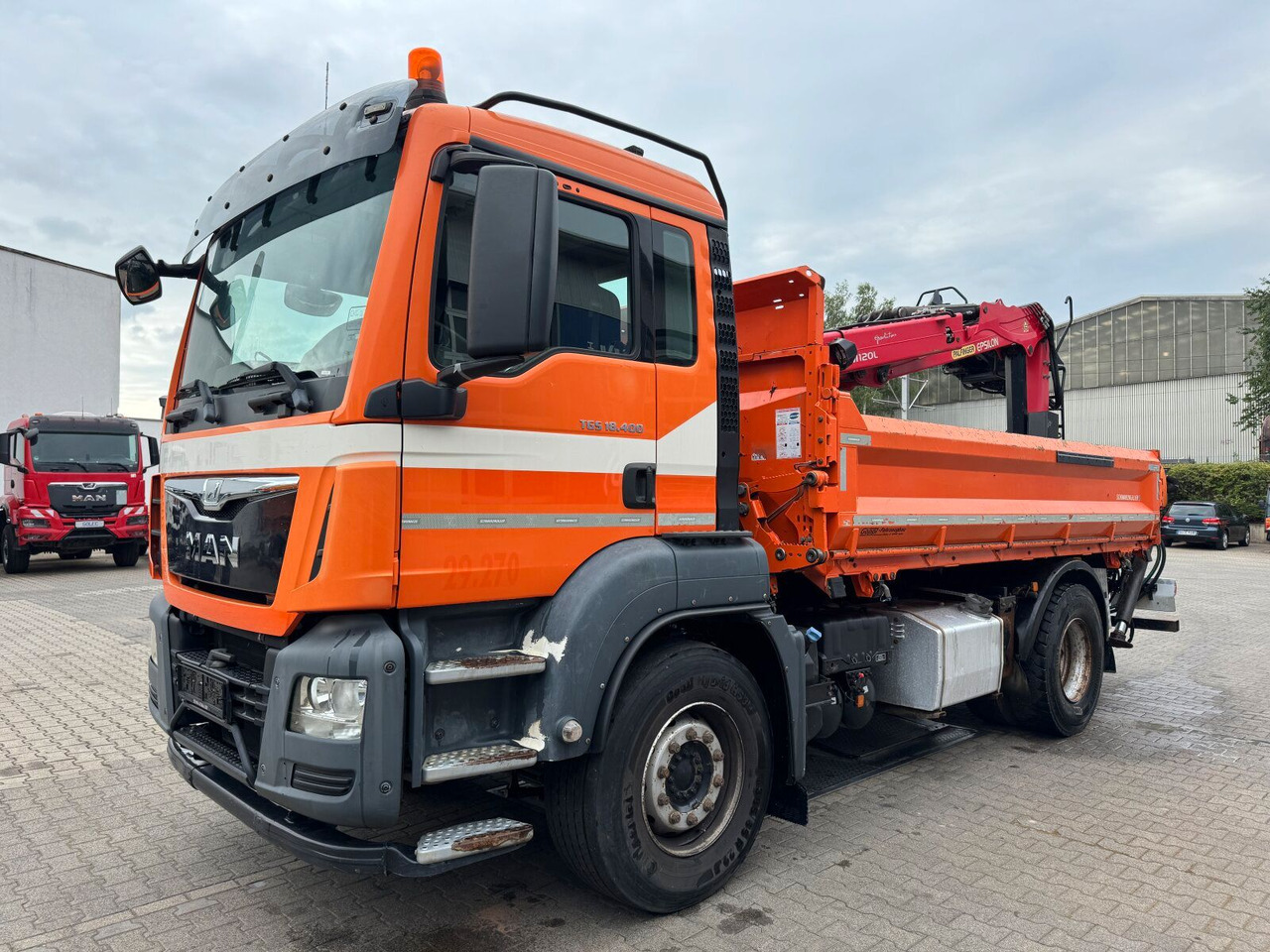 MAN TGS 18.400 4x2 Kipper Bordmatic Kran Palfinger - Φορτηγό με γερανό: φωτογραφία 2 MAN TGS 18.400 4x2 Kipper Bordmatic Kran Palfinger - Φορτηγό με γερανό: φωτογραφία 2