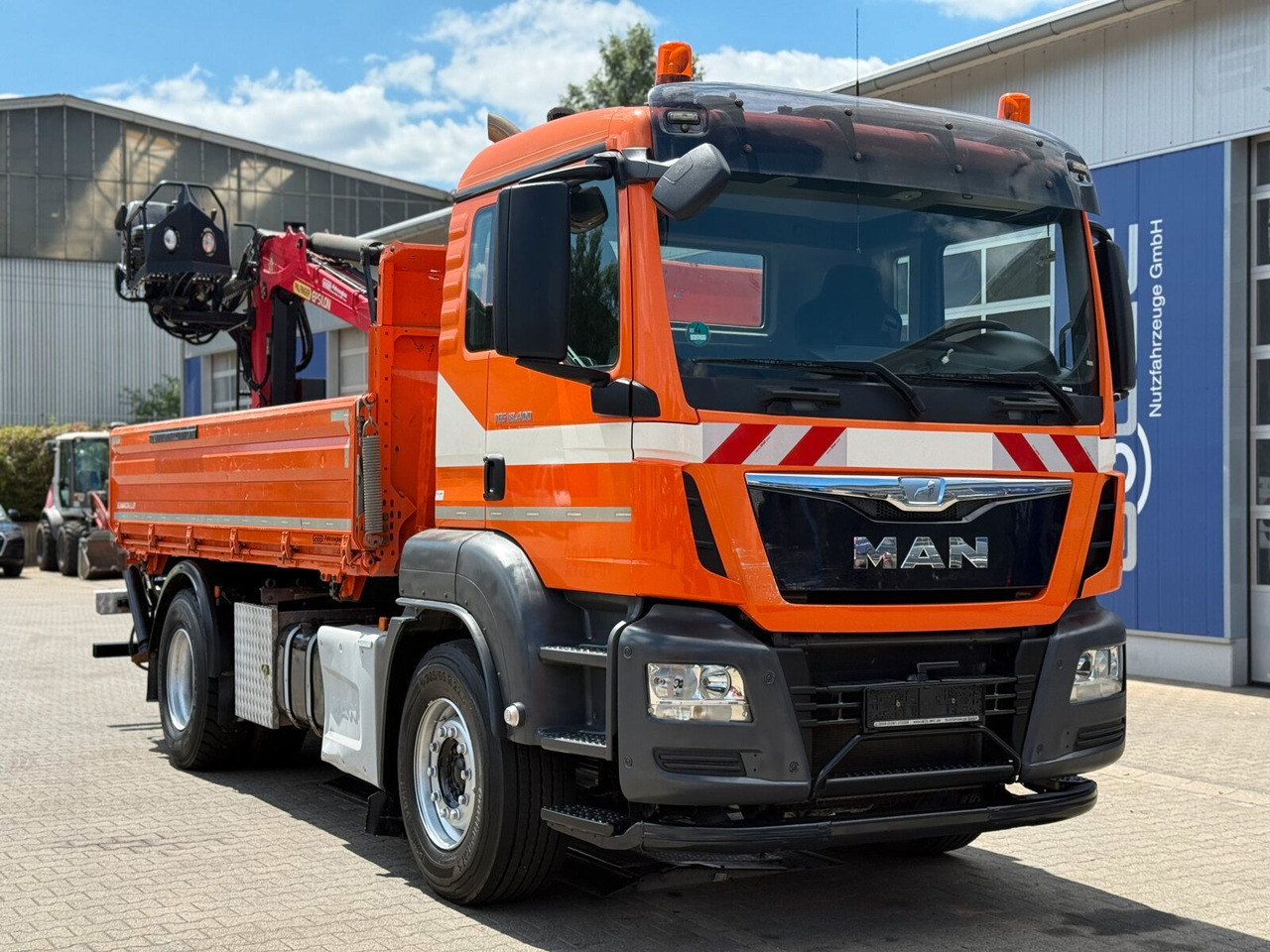 MAN TGS 18.400 4x2 Kipper Bordmatic Kran Palfinger - Φορτηγό ανατρεπόμενο, Φορτηγό με γερανό: φωτογραφία 1 MAN TGS 18.400 4x2 Kipper Bordmatic Kran Palfinger - Φορτηγό ανατρεπόμενο, Φορτηγό με γερανό: φωτογραφία 1