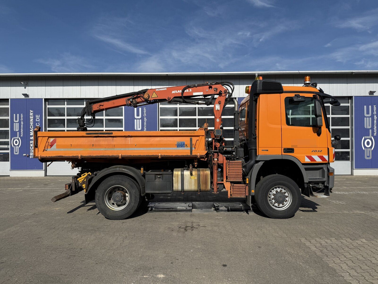 Mercedes-Benz ACTROS 2044 4x4 Kipper Kran ATLAS 65.2 A2L - Φορτηγό ανατρεπόμενο, Φορτηγό με γερανό: φωτογραφία 2 Mercedes-Benz ACTROS 2044 4x4 Kipper Kran ATLAS 65.2 A2L - Φορτηγό ανατρεπόμενο, Φορτηγό με γερανό: φωτογραφία 2