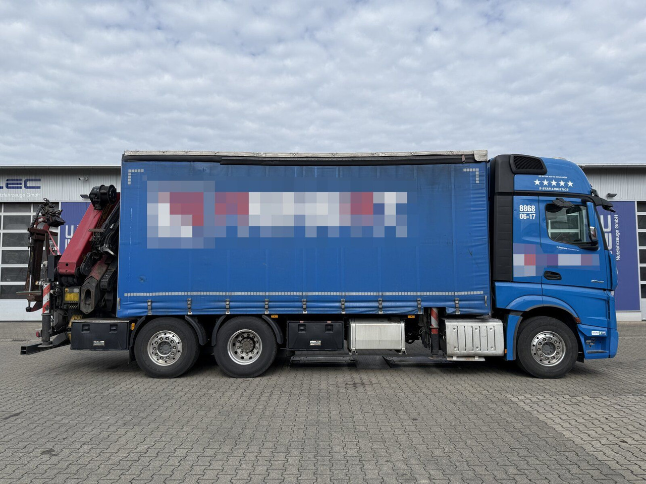 Mercedes-Benz Actros 6x2 Pritsche Kran Palfinger PK34002 + JIB - Φορτηγό με ανοιχτή καρότσα, Φορτηγό με γερανό: φωτογραφία 2 Mercedes-Benz Actros 6x2 Pritsche Kran Palfinger PK34002 + JIB - Φορτηγό με ανοιχτή καρότσα, Φορτηγό με γερανό: φωτογραφία 2