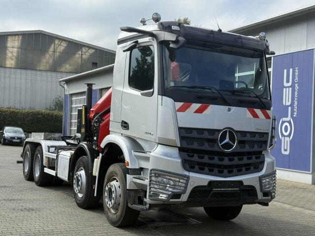 Mercedes-Benz Arocs 3246 8x4 Abrollkipper Kran Palfinger 19001 - Φορτηγό φόρτωσης γάντζου, Φορτηγό με γερανό: φωτογραφία 1 Mercedes-Benz Arocs 3246 8x4 Abrollkipper Kran Palfinger 19001 - Φορτηγό φόρτωσης γάντζου, Φορτηγό με γερανό: φωτογραφία 1