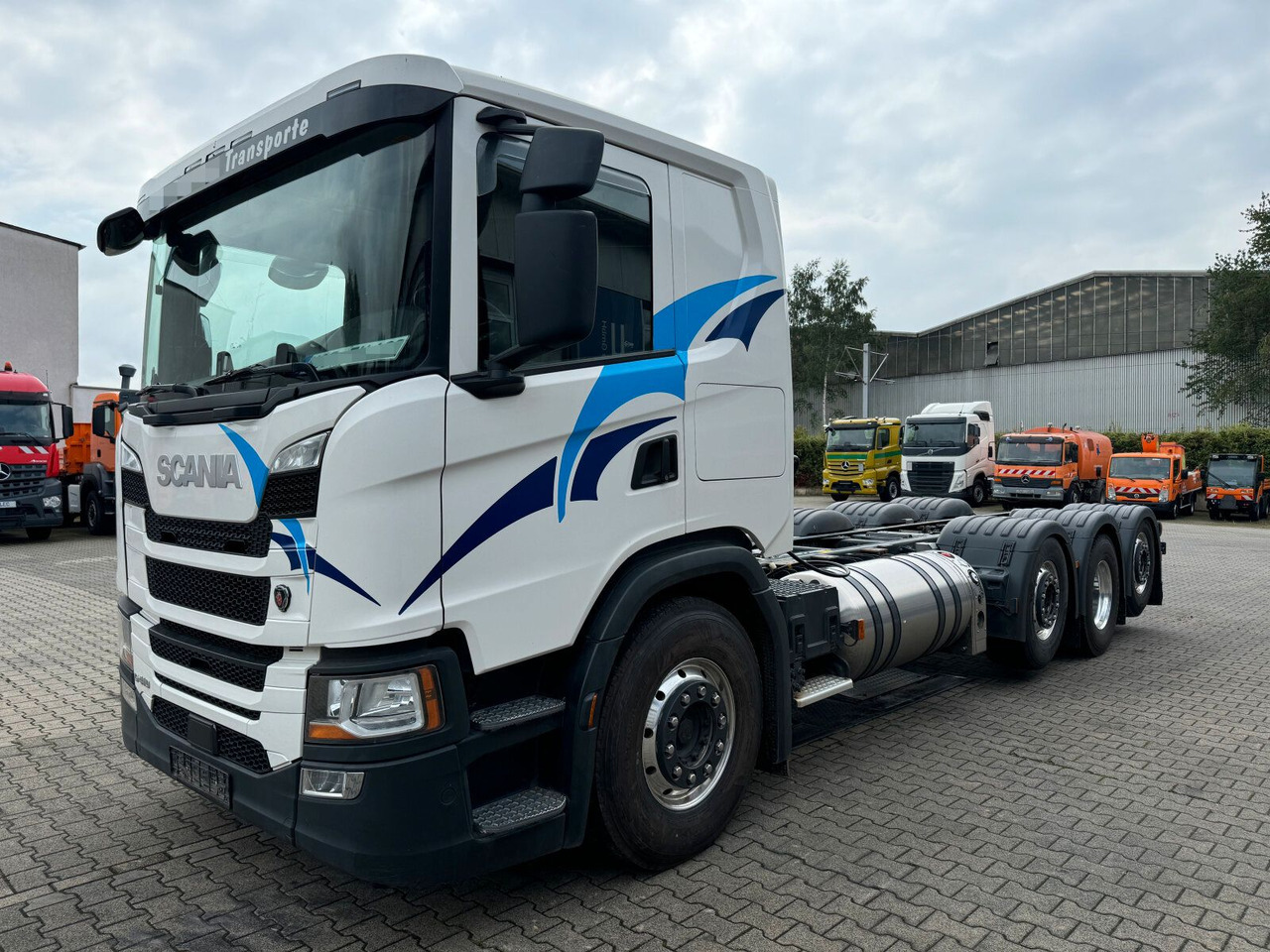Scania G 410 B8x2*6 NB LNG Fahrgestell Nebenantrieb - Φορτηγό σασί, Φορτηγό με γερανό: φωτογραφία 2 Scania G 410 B8x2*6 NB LNG Fahrgestell Nebenantrieb - Φορτηγό σασί, Φορτηγό με γερανό: φωτογραφία 2