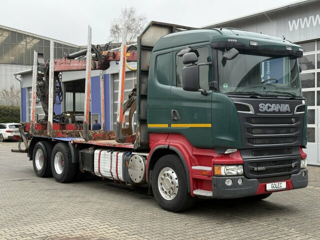 Scania R560 6x4 Holztransport Kran LOGLIFT HIAB 140S79R - Φορτηγό ξυλείας, Φορτηγό με γερανό: φωτογραφία 1 Scania R560 6x4 Holztransport Kran LOGLIFT HIAB 140S79R - Φορτηγό ξυλείας, Φορτηγό με γερανό: φωτογραφία 1