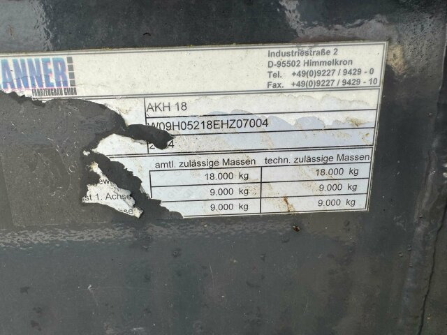 ZANNER AHK 18 Holzanhänger 2 Achse 3350kg - Τρέιλερ ξυλείας: φωτογραφία 2 ZANNER AHK 18 Holzanhänger 2 Achse 3350kg - Τρέιλερ ξυλείας: φωτογραφία 2