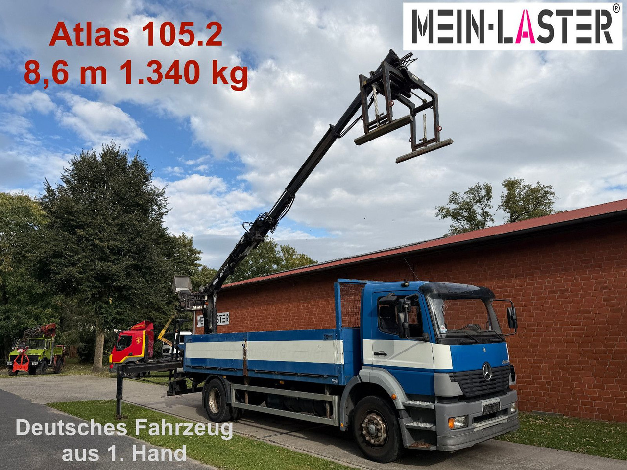 Mercedes-Benz 1823 Atego Atlas 105.2 1.Hand nur 226.000 km - Φορτηγό με ανοιχτή καρότσα, Φορτηγό με γερανό: φωτογραφία 1 Mercedes-Benz 1823 Atego Atlas 105.2 1.Hand nur 226.000 km - Φορτηγό με ανοιχτή καρότσα, Φορτηγό με γερανό: φωτογραφία 1