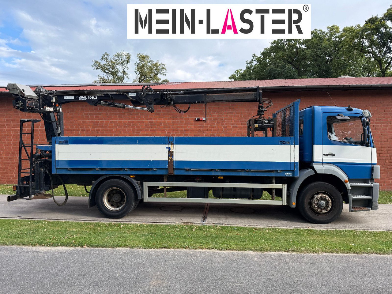 Mercedes-Benz 1823 Atego Atlas 105.2 1.Hand nur 226.000 km - Φορτηγό με ανοιχτή καρότσα, Φορτηγό με γερανό: φωτογραφία 3 Mercedes-Benz 1823 Atego Atlas 105.2 1.Hand nur 226.000 km - Φορτηγό με ανοιχτή καρότσα, Φορτηγό με γερανό: φωτογραφία 3