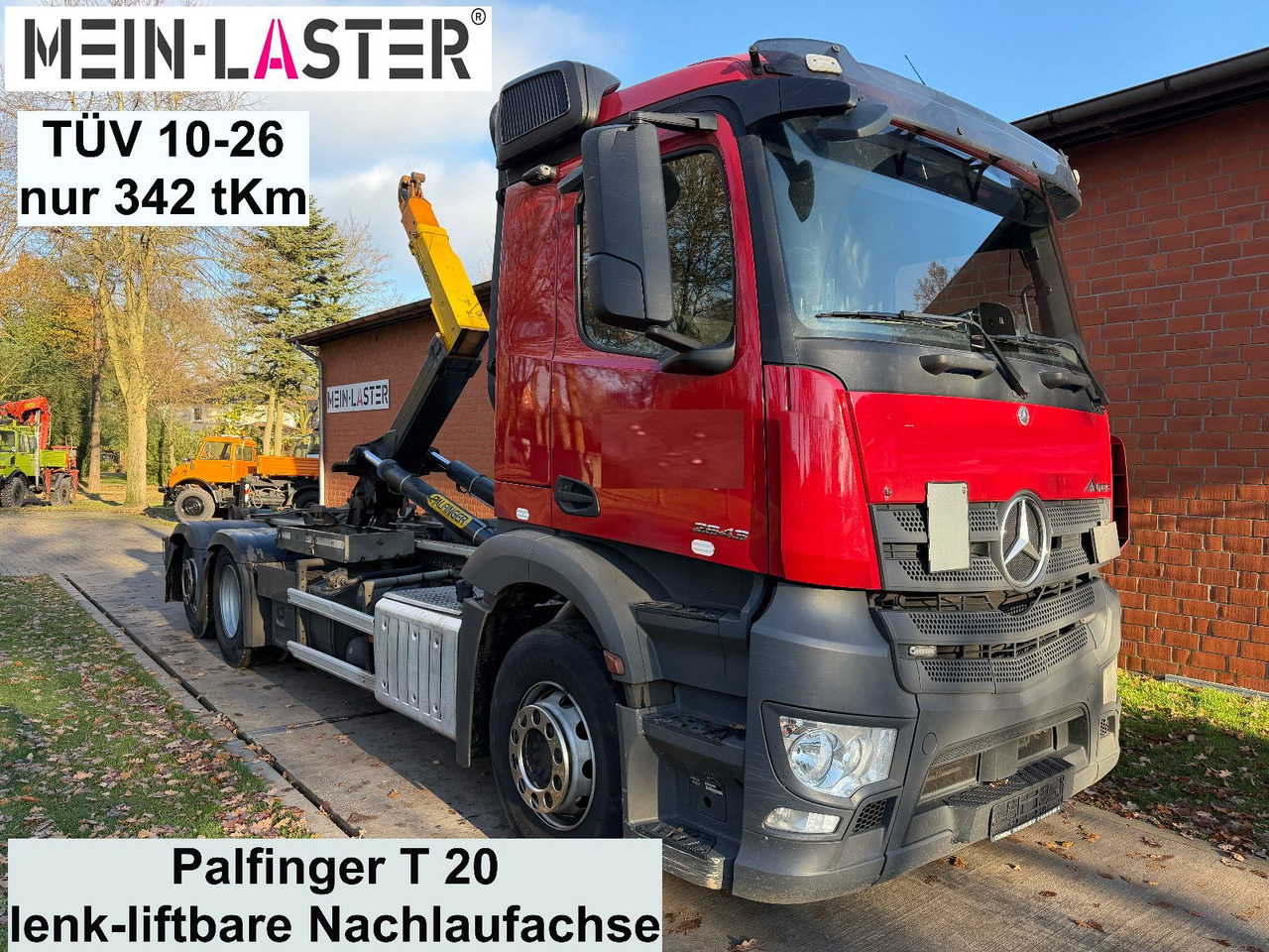 Mercedes-Benz 2643 6x2 Palfinger Lift-Lenkachse TÜV 10-26 - Φορτηγό φόρτωσης γάντζου: φωτογραφία 1 Mercedes-Benz 2643 6x2 Palfinger Lift-Lenkachse TÜV 10-26 - Φορτηγό φόρτωσης γάντζου: φωτογραφία 1