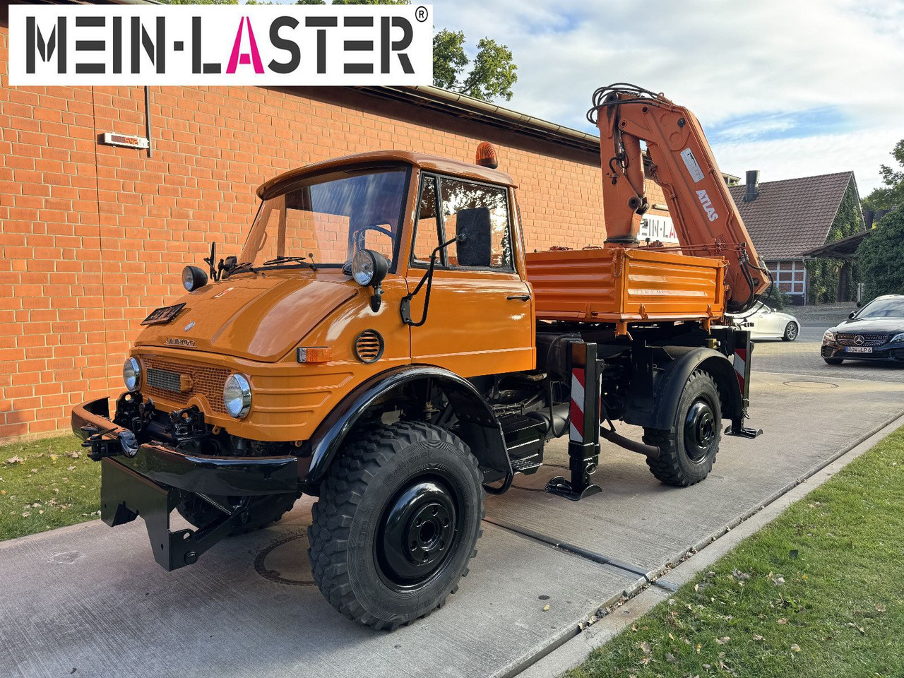 Unimog U 1100 Atlas AK 3006 nur 14.215 km-1. Hand - Φορτηγό με γερανό, Φορτηγό με ανοιχτή καρότσα: φωτογραφία 2 Unimog U 1100 Atlas AK 3006 nur 14.215 km-1. Hand - Φορτηγό με γερανό, Φορτηγό με ανοιχτή καρότσα: φωτογραφία 2