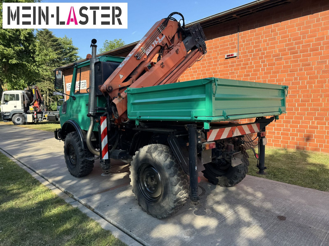Unimog U 1200 Atlas 75.2 Kran 14 m Funk FB *1. Hand - Φορτηγό με γερανό: φωτογραφία 5 Unimog U 1200 Atlas 75.2 Kran 14 m Funk FB *1. Hand - Φορτηγό με γερανό: φωτογραφία 5