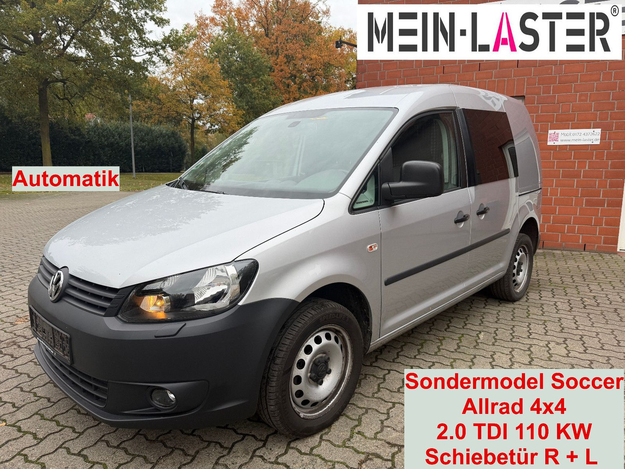 Volkswagen Caddy 2.0 TDI Kasten Soccer 4Motion Automatik - Μικρό βαν: φωτογραφία 1 Volkswagen Caddy 2.0 TDI Kasten Soccer 4Motion Automatik - Μικρό βαν: φωτογραφία 1
