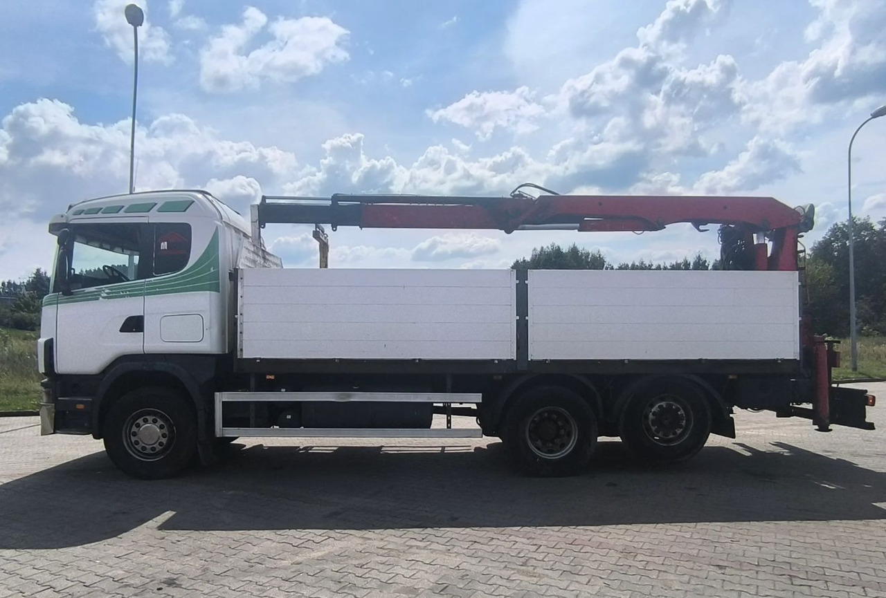 SCANIA 144.460 - Φορτηγό με ανοιχτή καρότσα, Φορτηγό με γερανό: φωτογραφία 4 SCANIA 144.460 - Φορτηγό με ανοιχτή καρότσα, Φορτηγό με γερανό: φωτογραφία 4