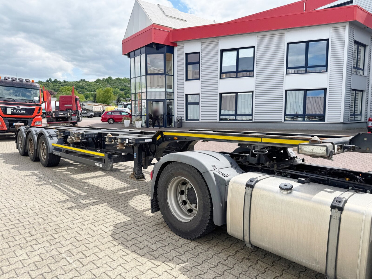 Επικαθήμενο Kögel Port 45 Simplex Container-Chassis Port 45 Simplex, Container-Chassis, 20/2x20/30/40/45 Fuß, ausziehbar: φωτογραφία 11