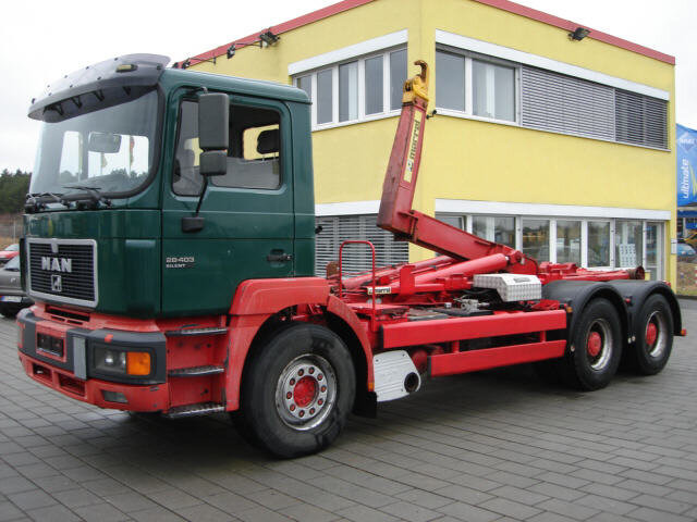 MAN E69 26.403 26.403 6x2, Marrell 26.70, AHK - Φορτηγό φόρτωσης γάντζου: φωτογραφία 1 MAN E69 26.403 26.403 6x2, Marrell 26.70, AHK - Φορτηγό φόρτωσης γάντζου: φωτογραφία 1