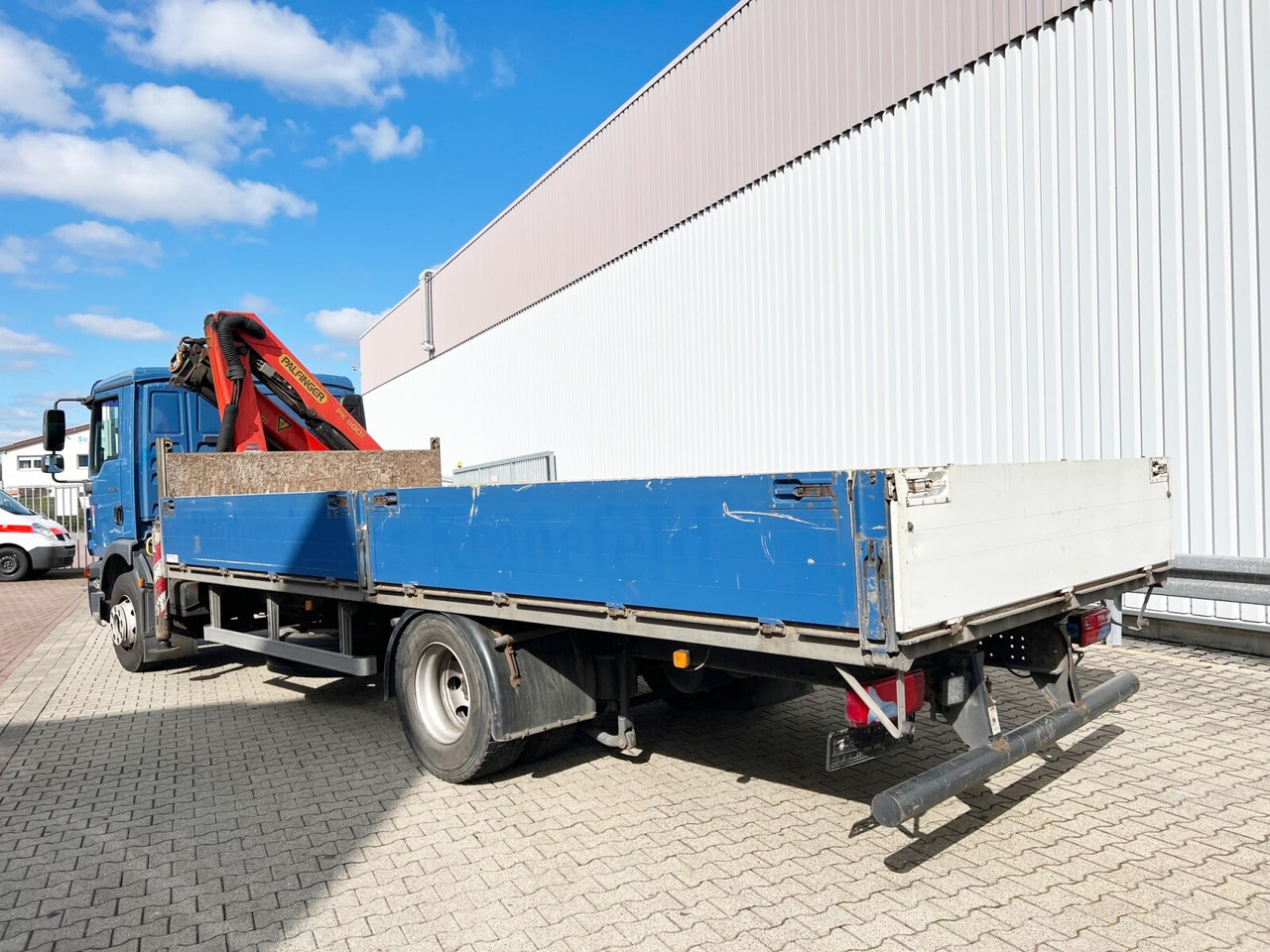 Φορτηγό με γερανό, Φορτηγό με ανοιχτή καρότσα MAN TGM 15.250/340 4X2 BL TGM 15.250/340 4X2 BL mit Kran Palfinger PK 11001: φωτογραφία 13