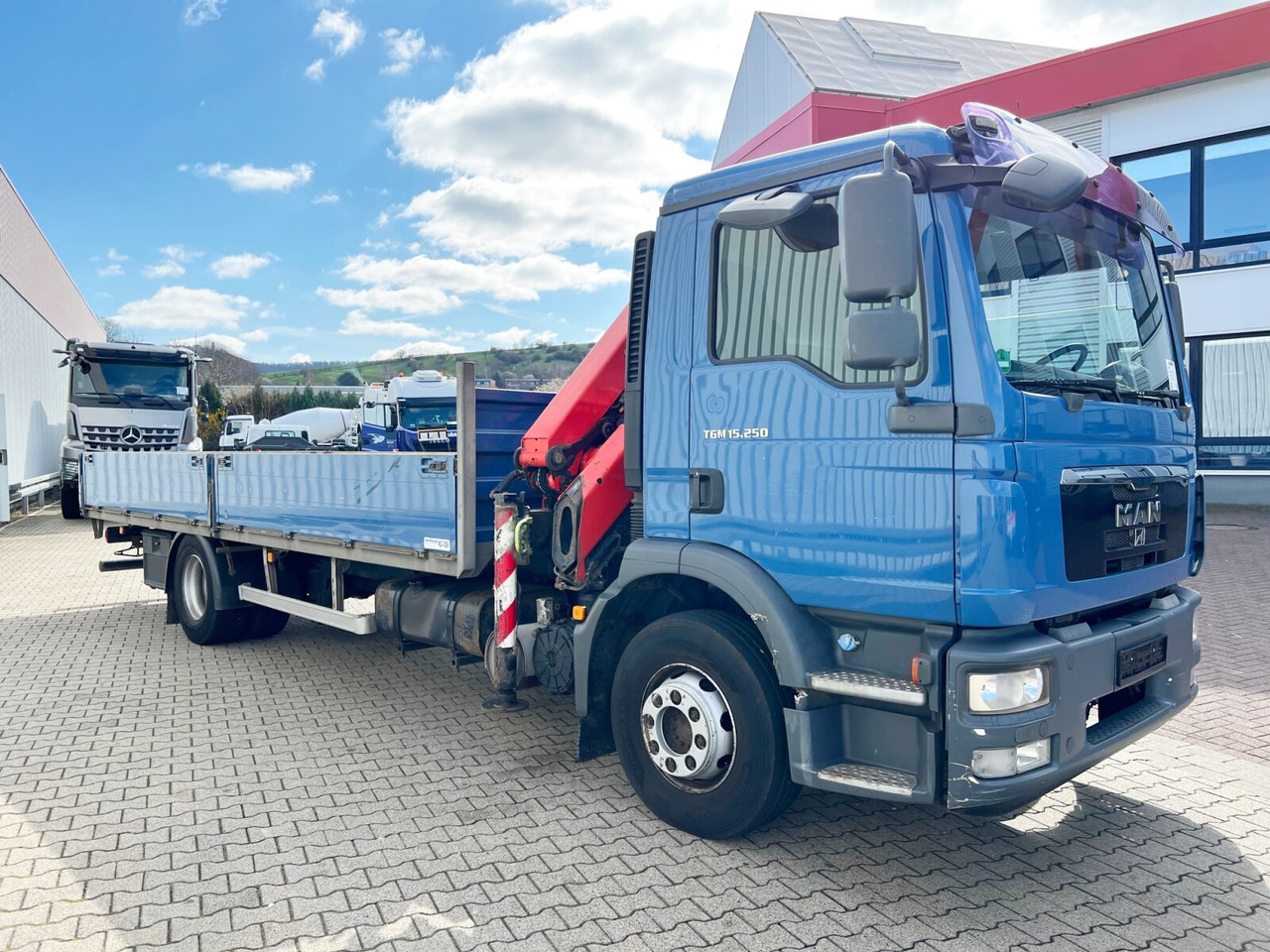 Φορτηγό με γερανό, Φορτηγό με ανοιχτή καρότσα MAN TGM 15.250/340 4X2 BL TGM 15.250/340 4X2 BL mit Kran Palfinger PK 11001: φωτογραφία 10