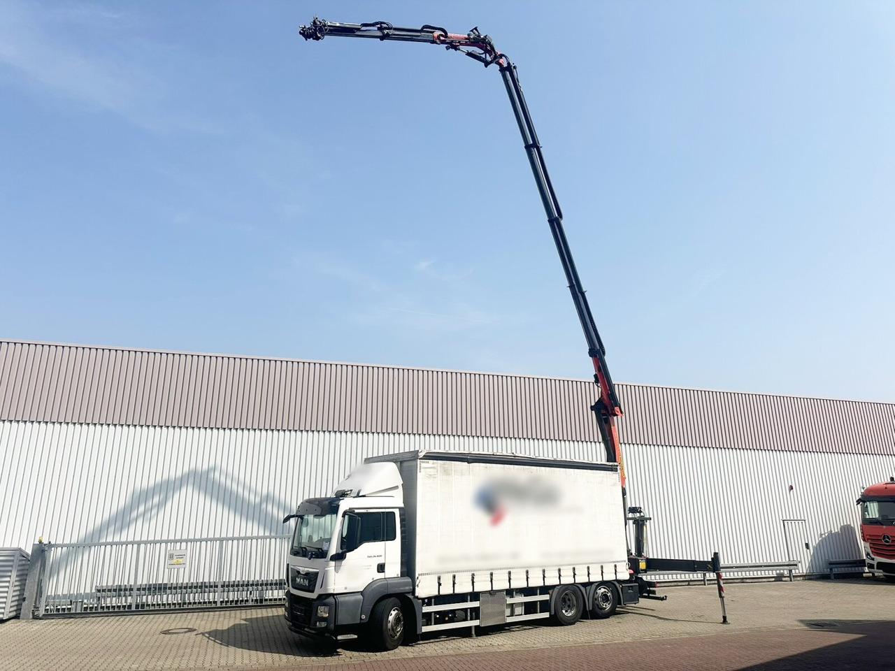 MAN TGS 26.400 6x2-4 LL TGS 26.400 6x2-4 LL, Lenk-/Lift, Edscha, Heckkran Palfinger PK23002-C + Jib PJ060A, Funk - Φορτηγό μουσαμάς, Φορτηγό με γερανό: φωτογραφία 1 MAN TGS 26.400 6x2-4 LL TGS 26.400 6x2-4 LL, Lenk-/Lift, Edscha, Heckkran Palfinger PK23002-C + Jib PJ060A, Funk - Φορτηγό μουσαμάς, Φορτηγό με γερανό: φωτογραφία 1