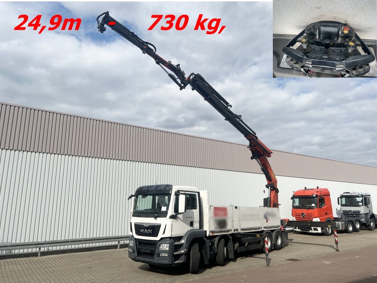 MAN TGS 35.440 8x4 BL TGS 35.440 8x4 BL, Navi, Heckkran Palfinger PK42002 SH-F + Jip PJ 060 B, 24,9m-730kg, Funk - Φορτηγό με γερανό: φωτογραφία 1 MAN TGS 35.440 8x4 BL TGS 35.440 8x4 BL, Navi, Heckkran Palfinger PK42002 SH-F + Jip PJ 060 B, 24,9m-730kg, Funk - Φορτηγό με γερανό: φωτογραφία 1