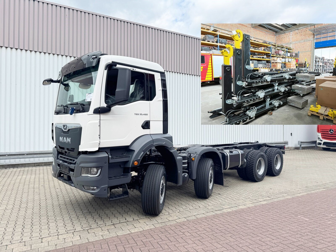 MAN TGS 35.480 8x8 BB CH TGS 35.480 8x8 BB CH, Hohe Bauart, Nebenantrieb - Φορτηγό φόρτωσης γάντζου: φωτογραφία 1 MAN TGS 35.480 8x8 BB CH TGS 35.480 8x8 BB CH, Hohe Bauart, Nebenantrieb - Φορτηγό φόρτωσης γάντζου: φωτογραφία 1