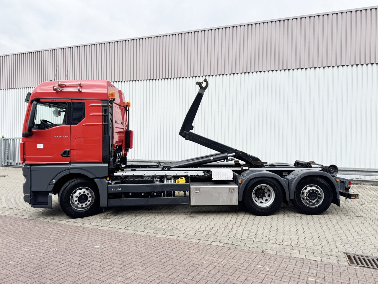 Φορτηγό φόρτωσης γάντζου MAN TGX 26.470 6X2-4 BL TGX 26.470 6X2-4 BL, Lenk-/Liftachse, XLX-Fahrerhaus, VDL Abrollanlage 7m: φωτογραφία 13