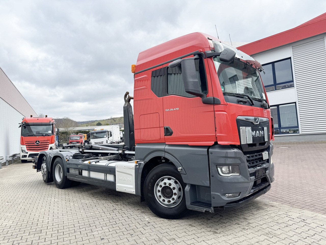 Φορτηγό φόρτωσης γάντζου MAN TGX 26.470 6X2-4 BL TGX 26.470 6X2-4 BL, Lenk-/Liftachse, XLX-Fahrerhaus, VDL Abrollanlage 7m: φωτογραφία 8