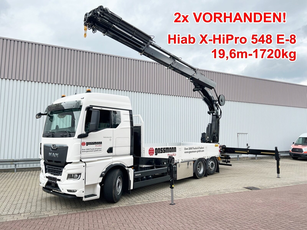 MAN TGX 26.510 6x2-4 LL CH TGX 26.510 6x2-4 LL, Kran Hiab X-HiPro 548 E-8, Lenk-/Liftachse, TwistLock 20Fuß, Funk, Retarder - Φορτηγό με γερανό, Φορτηγό με ανοιχτή καρότσα: φωτογραφία 1 MAN TGX 26.510 6x2-4 LL CH TGX 26.510 6x2-4 LL, Kran Hiab X-HiPro 548 E-8, Lenk-/Liftachse, TwistLock 20Fuß, Funk, Retarder - Φορτηγό με γερανό, Φορτηγό με ανοιχτή καρότσα: φωτογραφία 1