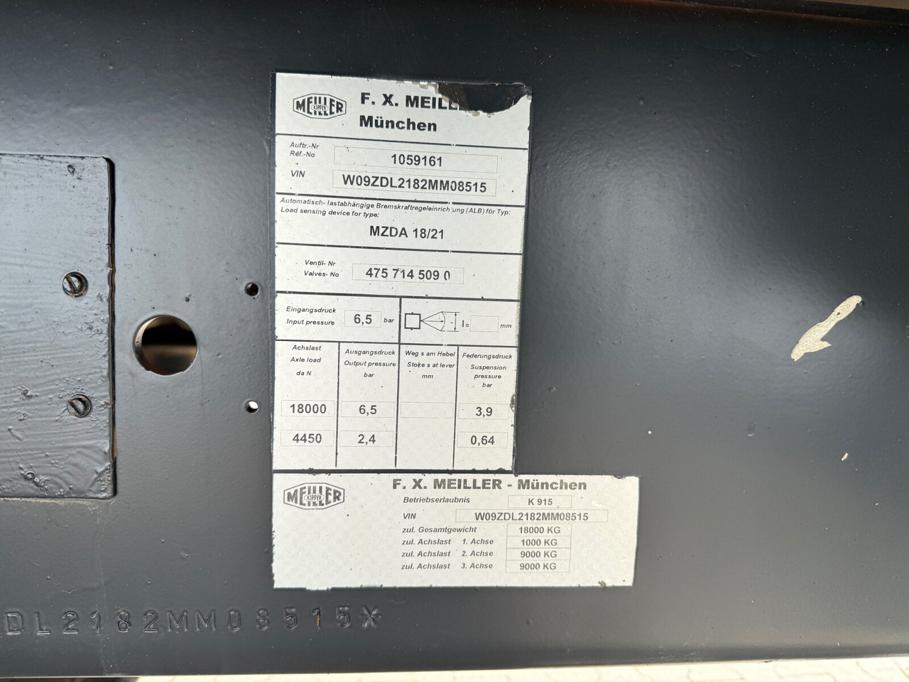 Meiller MZDA 18/21 MZDA 18/21, Stahlbordwände, ca. 10m³ - Τρέιλερ πλατφόρμα/ Καρότσα: φωτογραφία 3 Meiller MZDA 18/21 MZDA 18/21, Stahlbordwände, ca. 10m³ - Τρέιλερ πλατφόρμα/ Καρότσα: φωτογραφία 3
