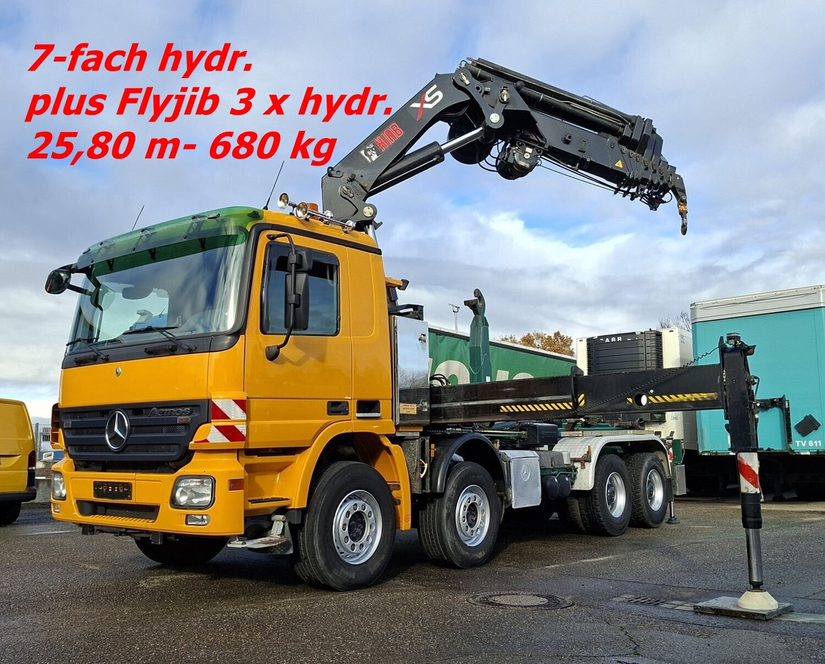 Mercedes-Benz Actros 4146 K 8x4/4 Actros 4146 K 8x4/4, Retarder, Kran Hiab XS 477 E-7 HiPro, Flyjib, Seilwinde, Funk - Φορτηγό φόρτωσης γάντζου, Φορτηγό με γερανό: φωτογραφία 1 Mercedes-Benz Actros 4146 K 8x4/4 Actros 4146 K 8x4/4, Retarder, Kran Hiab XS 477 E-7 HiPro, Flyjib, Seilwinde, Funk - Φορτηγό φόρτωσης γάντζου, Φορτηγό με γερανό: φωτογραφία 1