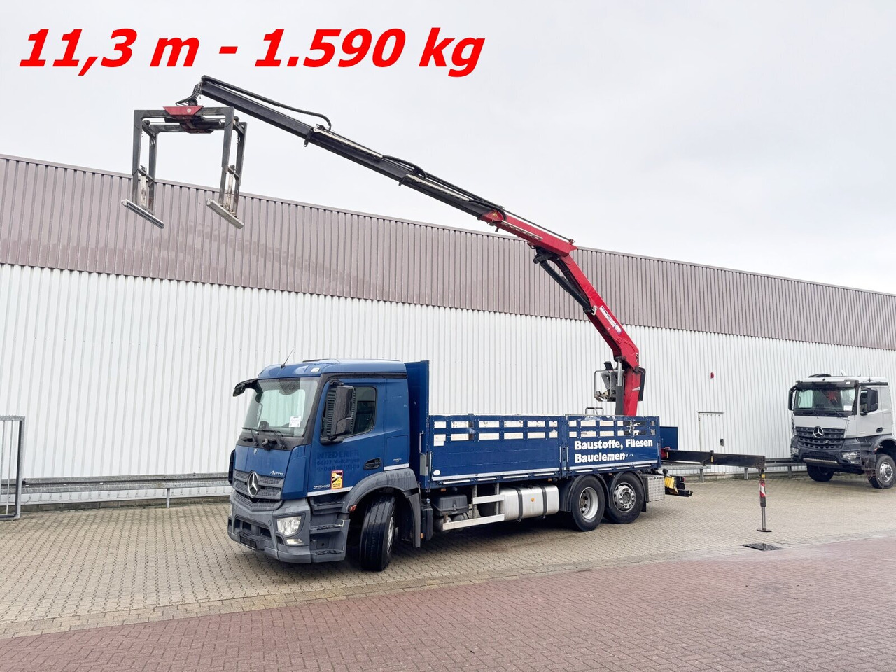 Mercedes-Benz Antos 2540 L 6x2 Antos 2540 L 6x2, Lenkachse, HMF 2110-L3 Heckkran - Φορτηγό με γερανό, Φορτηγό με ανοιχτή καρότσα: φωτογραφία 1 Mercedes-Benz Antos 2540 L 6x2 Antos 2540 L 6x2, Lenkachse, HMF 2110-L3 Heckkran - Φορτηγό με γερανό, Φορτηγό με ανοιχτή καρότσα: φωτογραφία 1