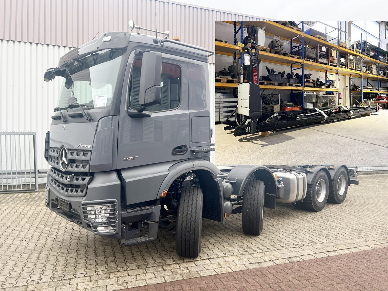 Mercedes-Benz Arocs 3251 L 8x4/4 Arocs 3251 L 8x4/4, Motorabtrieb - Φορτηγό φόρτωσης γάντζου: φωτογραφία 1 Mercedes-Benz Arocs 3251 L 8x4/4 Arocs 3251 L 8x4/4, Motorabtrieb - Φορτηγό φόρτωσης γάντζου: φωτογραφία 1