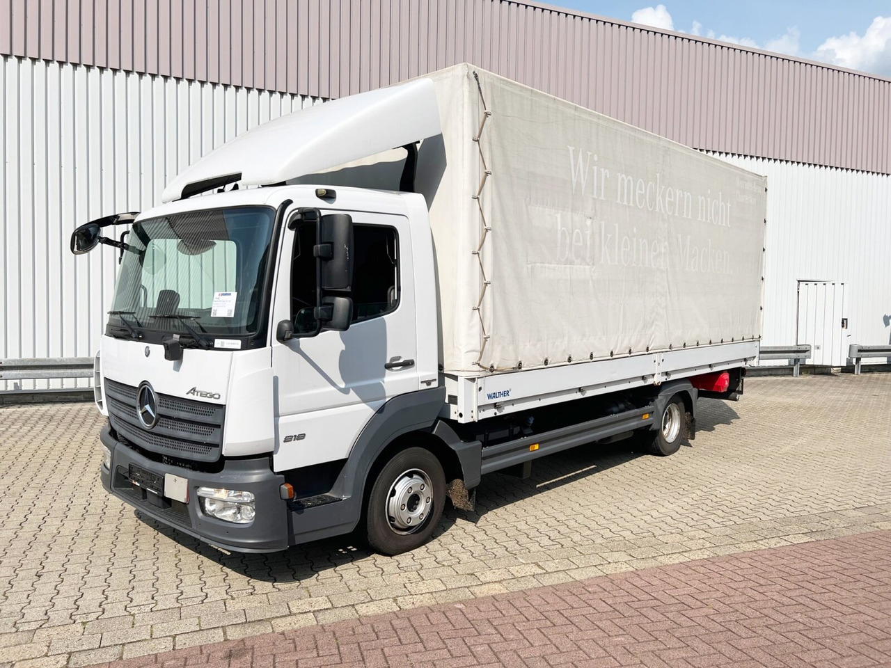 Mercedes-Benz Atego 818/23 L 4x2 Atego 818/23 L 4x2 mit Sörensen LBW - Φορτηγό μουσαμάς: φωτογραφία 1 Mercedes-Benz Atego 818/23 L 4x2 Atego 818/23 L 4x2 mit Sörensen LBW - Φορτηγό μουσαμάς: φωτογραφία 1