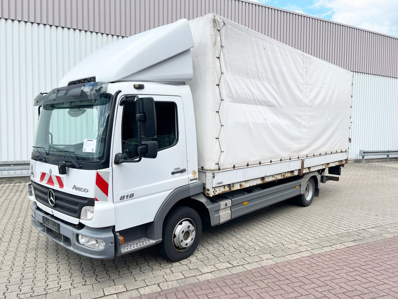 Mercedes-Benz Atego 818 L 4x2 Atego 818 L 4x2 mit LBW BÄR - Φορτηγό μουσαμάς: φωτογραφία 1 Mercedes-Benz Atego 818 L 4x2 Atego 818 L 4x2 mit LBW BÄR - Φορτηγό μουσαμάς: φωτογραφία 1