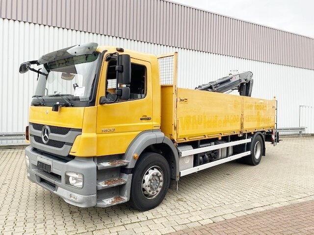 Mercedes-Benz Axor 1833 L 4x2 Axor 1833 L 4x2 mit Heckkran Hiab XS 133 K-2 - Φορτηγό με γερανό, Φορτηγό με ανοιχτή καρότσα: φωτογραφία 1 Mercedes-Benz Axor 1833 L 4x2 Axor 1833 L 4x2 mit Heckkran Hiab XS 133 K-2 - Φορτηγό με γερανό, Φορτηγό με ανοιχτή καρότσα: φωτογραφία 1