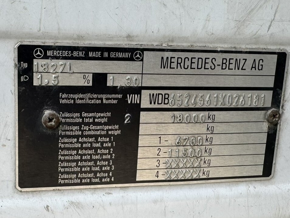 Mercedes-Benz SK 1827L 4x2 SK 1827L 4x2 - Φορτηγό με ανοιχτή καρότσα: φωτογραφία 5 Mercedes-Benz SK 1827L 4x2 SK 1827L 4x2 - Φορτηγό με ανοιχτή καρότσα: φωτογραφία 5