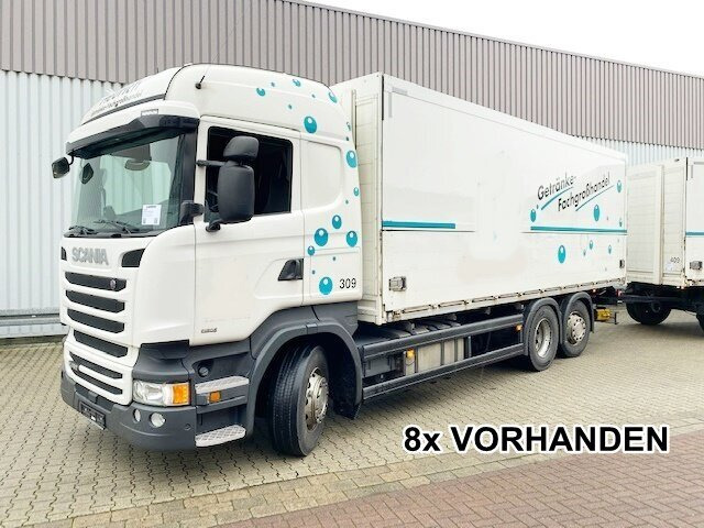 Scania R450 LB 6x2-4 R450 LB 6x2-4 Getränkekoffer, Retarder, Lift-/Lenkachse, Stapleraufnahme - Φορτηγό κόφα: φωτογραφία 1 Scania R450 LB 6x2-4 R450 LB 6x2-4 Getränkekoffer, Retarder, Lift-/Lenkachse, Stapleraufnahme - Φορτηγό κόφα: φωτογραφία 1