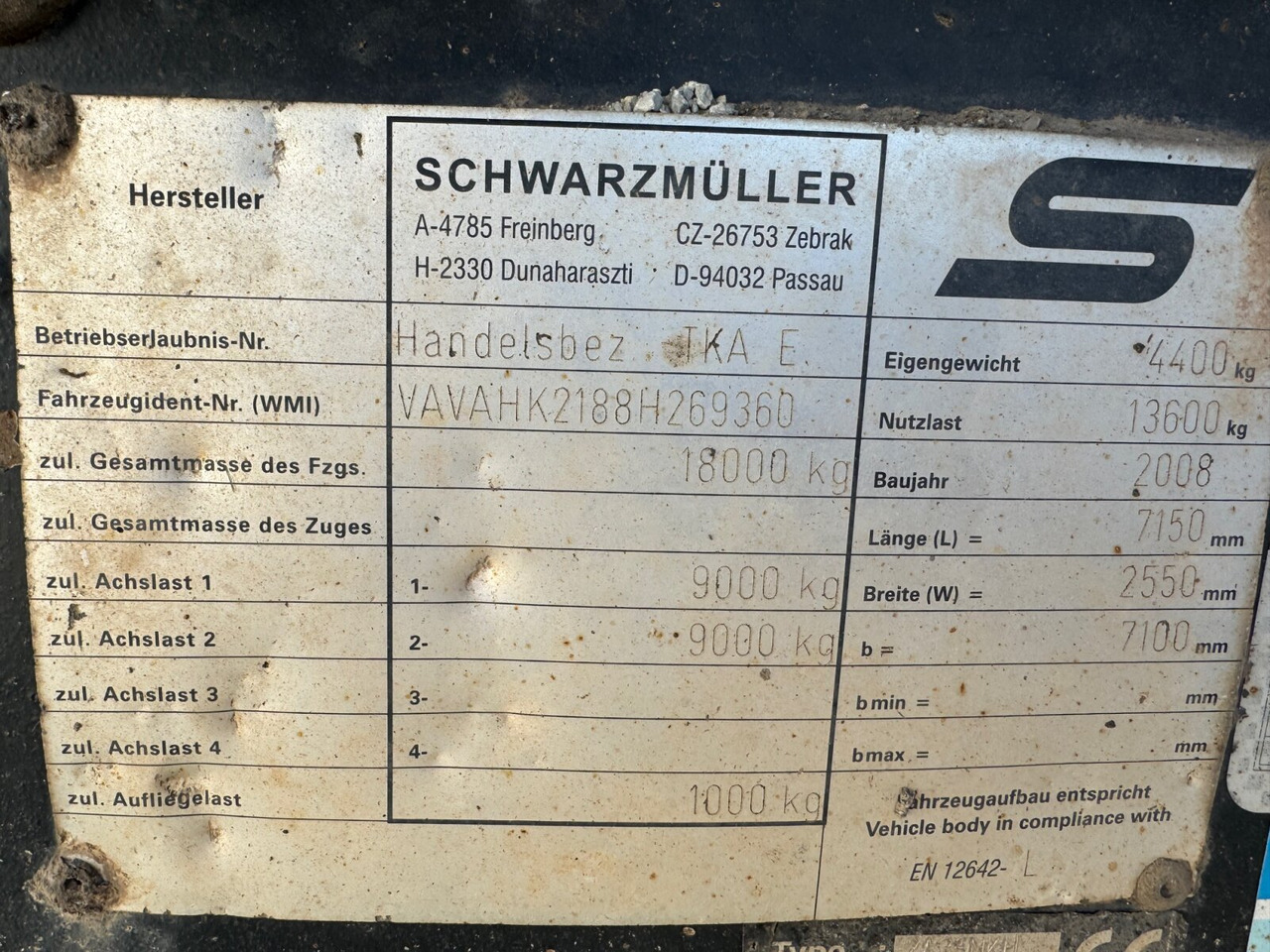 Schwarzmüller TKA 18 TKA 18, Alu-Bordwände, ca. 11m³ - Ρυμούλκα ανατρεπόμενο: φωτογραφία 2 Schwarzmüller TKA 18 TKA 18, Alu-Bordwände, ca. 11m³ - Ρυμούλκα ανατρεπόμενο: φωτογραφία 2