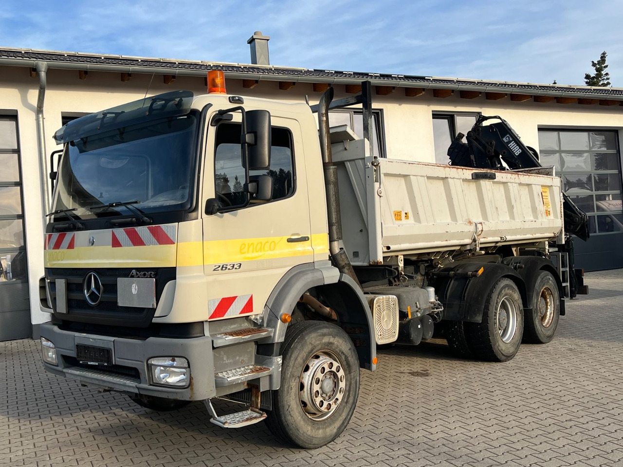 Mercedes-Benz Axor 2633 6x4 Meiller Kipper HIAB 144E-3 Kran - Φορτηγό ανατρεπόμενο, Φορτηγό με γερανό: φωτογραφία 1 Mercedes-Benz Axor 2633 6x4 Meiller Kipper HIAB 144E-3 Kran - Φορτηγό ανατρεπόμενο, Φορτηγό με γερανό: φωτογραφία 1