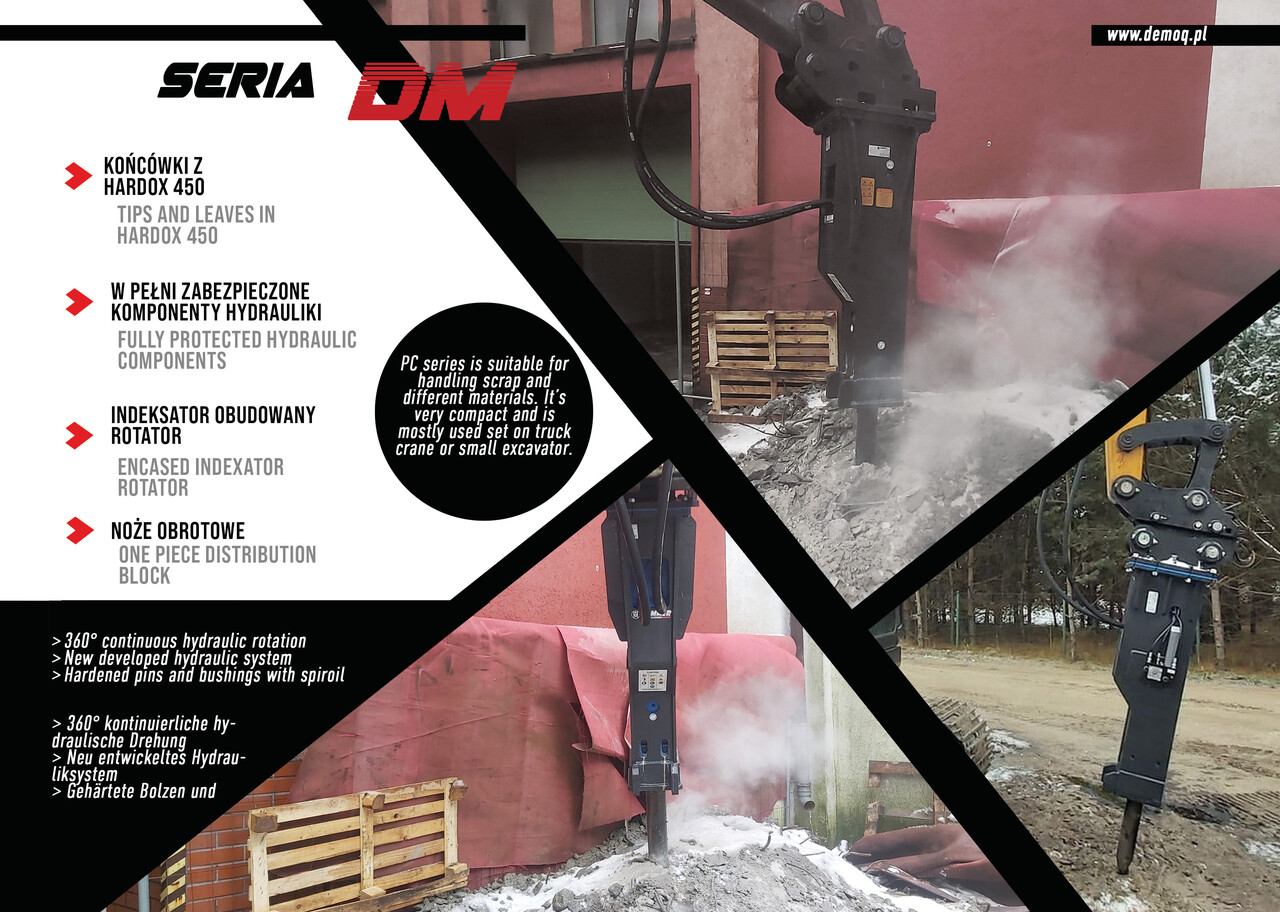 DEMOQ DM500 Hydraulic breaker 360 kg - Υδραυλικό σφυρί για Εκσκαφέας: φωτογραφία 2 DEMOQ DM500 Hydraulic breaker 360 kg - Υδραυλικό σφυρί για Εκσκαφέας: φωτογραφία 2